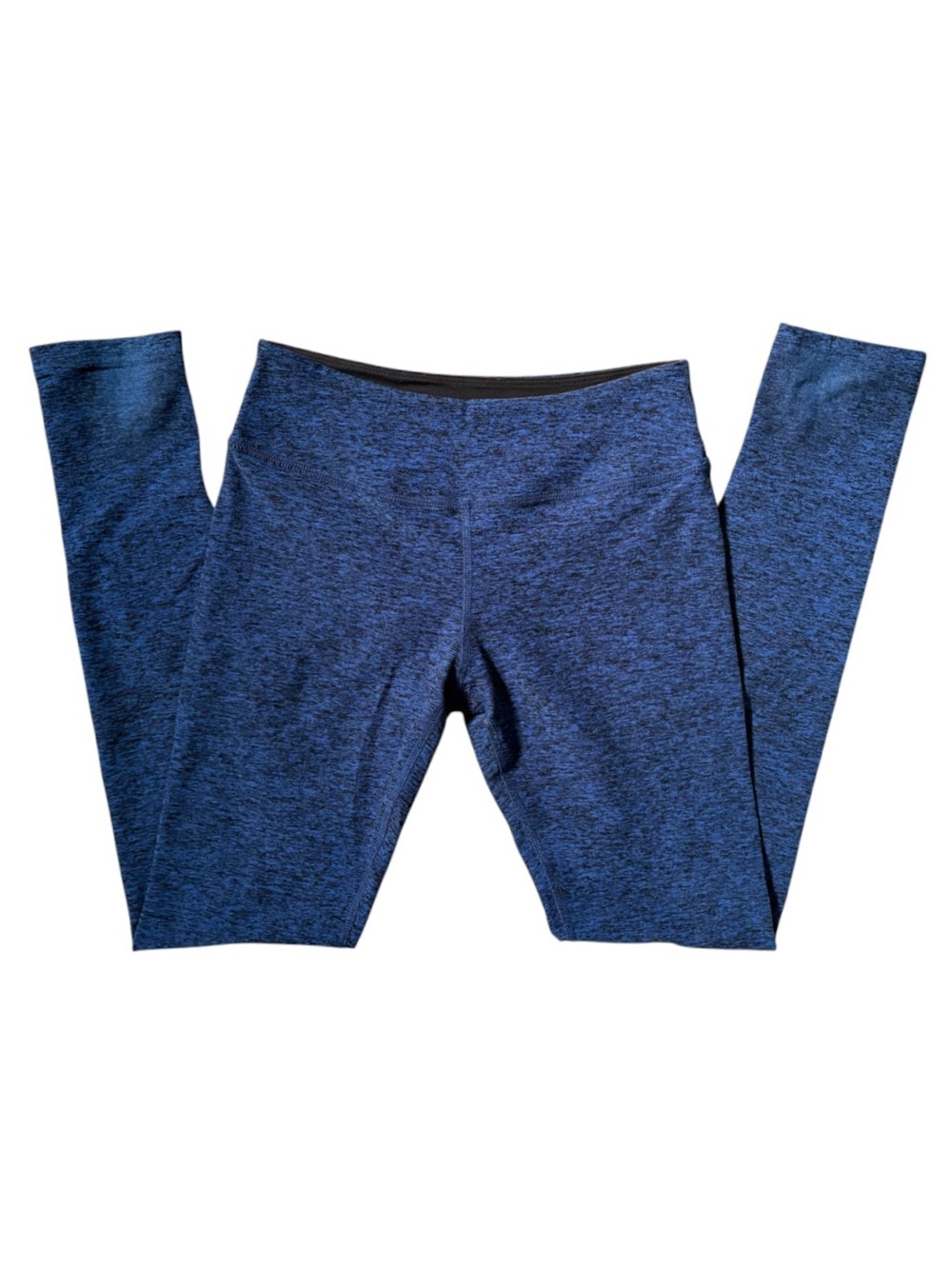 Beyond Yoga Navy Blue Heather Spacedye Mid-Rise Leggings | Small